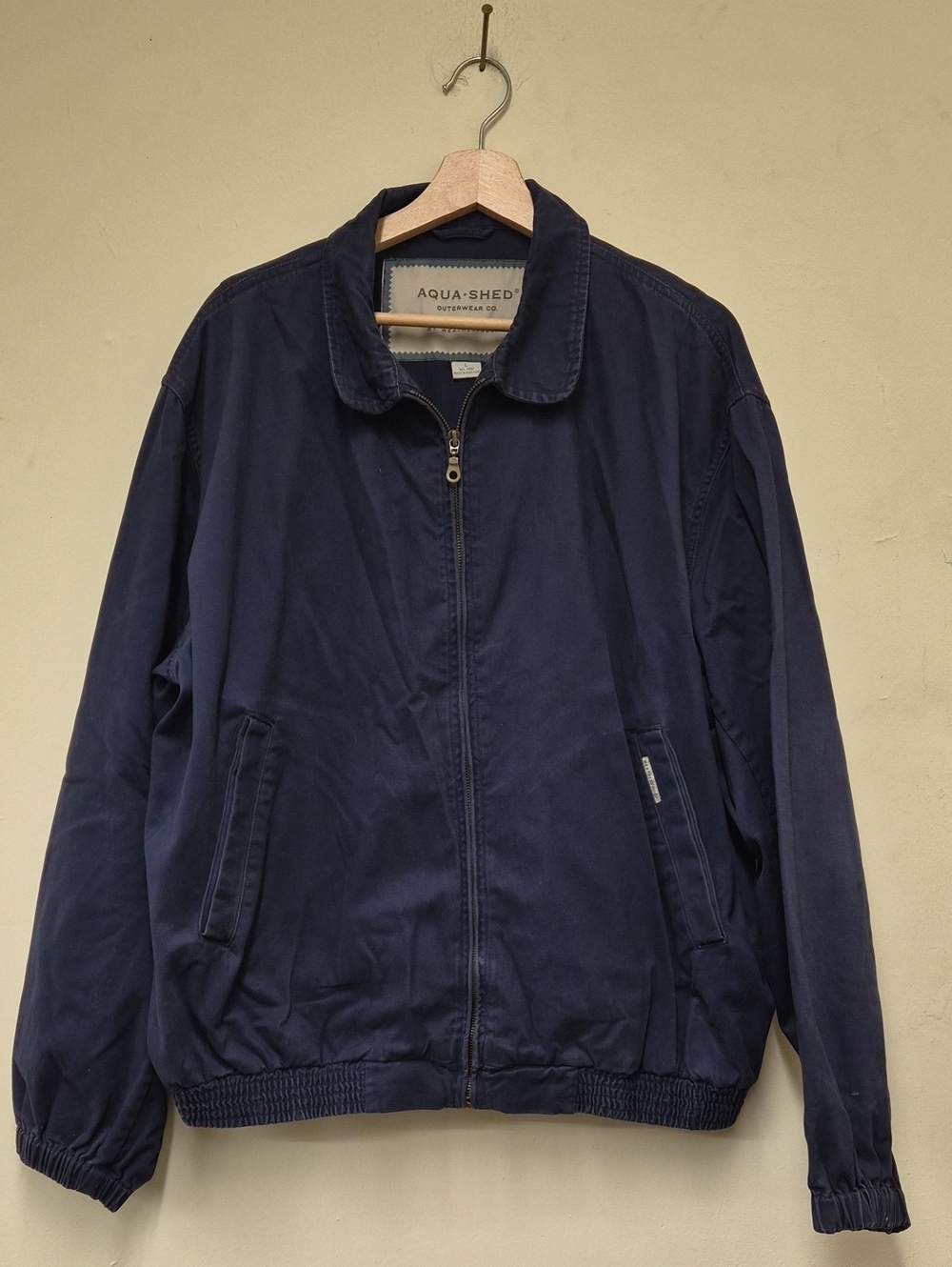 Weatherproof Men's Navy Zip-Up Bomber Jacket Size L